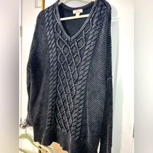 Oversized, knit sweater